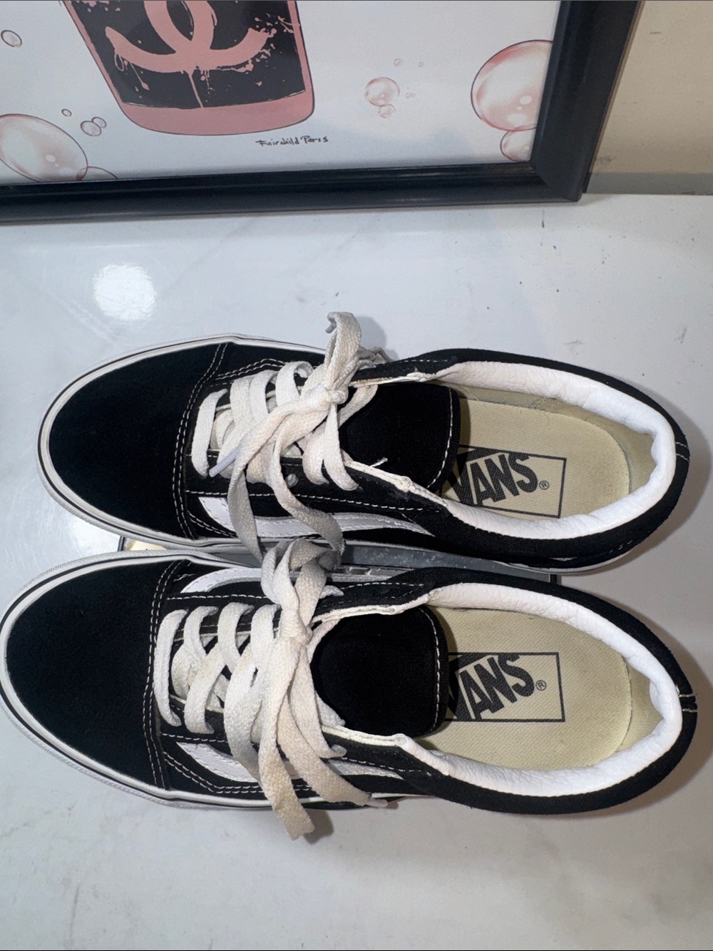 Vans Old Skool Unisex Platform Sneakers - Size W6.5 or M 6 - Picture 9 of 11